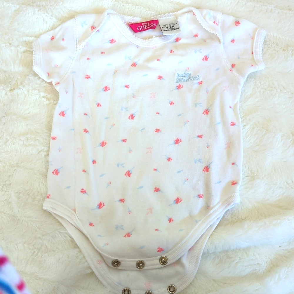 BABY Guess 6/9 Month Cotton Onesie